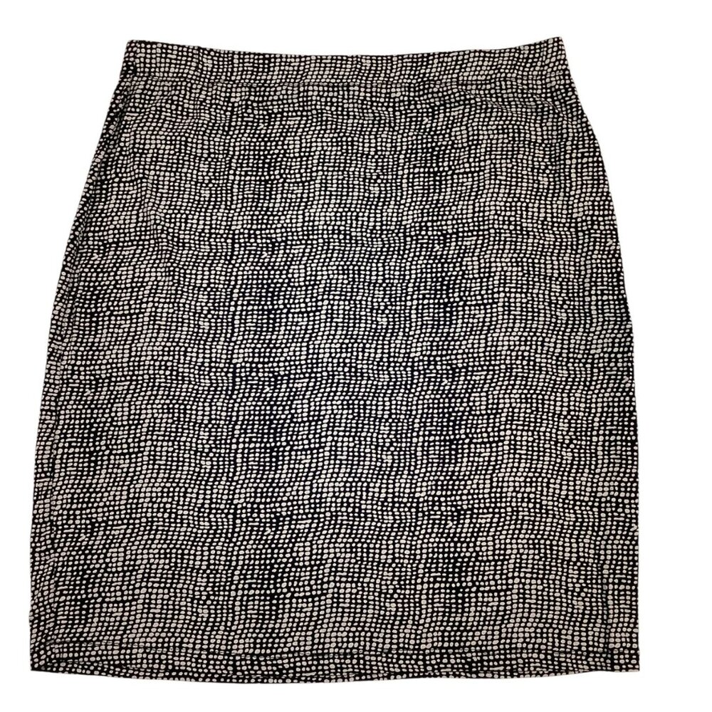 Indiska Black & White Geometric Print Womens XL Skirt